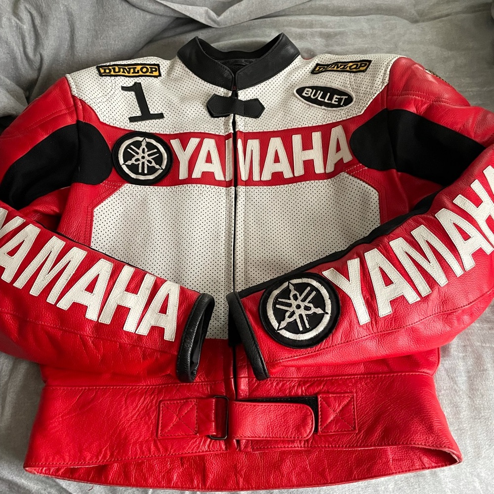 Yamaha Genuine leather Motorcycle jacket